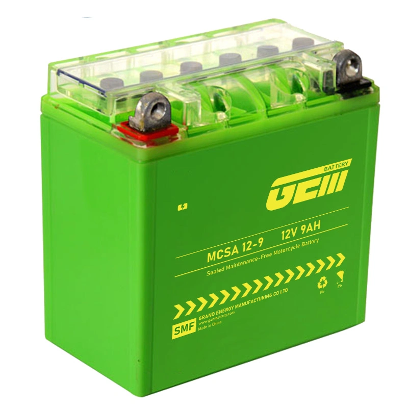 Motorrad Gel Batterie 12V 7AH &amp; 9Ah 12Ah Tiefzyklus VRLA AGM Batterie / versiegelte Bleiakkus wartungsfreie und wiederaufladbare Batterie