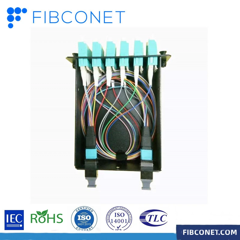 FTTH MPO-LC Duplex multimode 12 cœurs 24 cœurs Fibre optique Module optique MPO