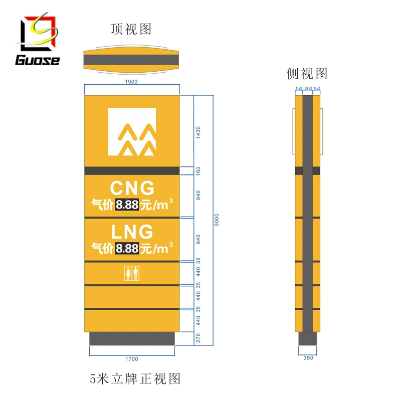 Dispenser Price of Petrol Stations Petrol Station Digital Signage Display Prefab Gas Station