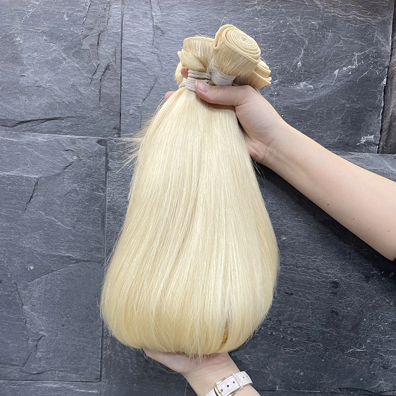 613 Teje Virgen brasileño alineados de la cutícula del cabello rubio Paquetes de extensión de cabello humano.