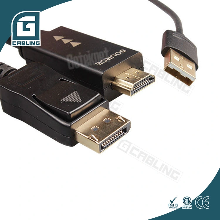 Os conectores banhados a ouro Gcabling alta satisfação 2m 5m para HDMI cabo DP 4K Male-Male cabos HDMI