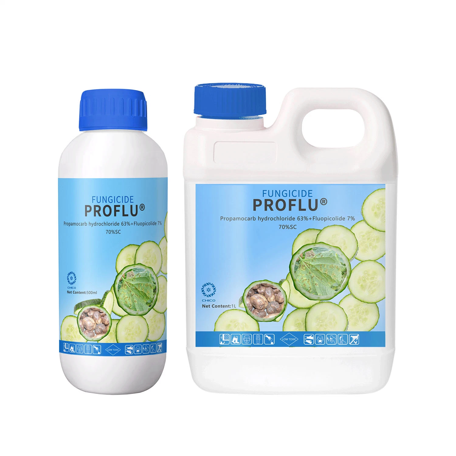 Propamocarb hydrochloride 63% + Fluopicolide 7%  70%  SC low toxicity systemic fungicide