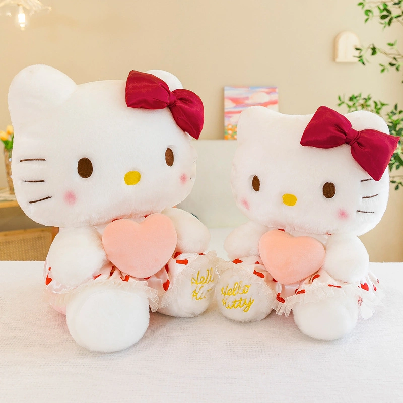 Kawaii Olá Kitty Plush Toy Sanrio Plushie Stuffed Plush Animais