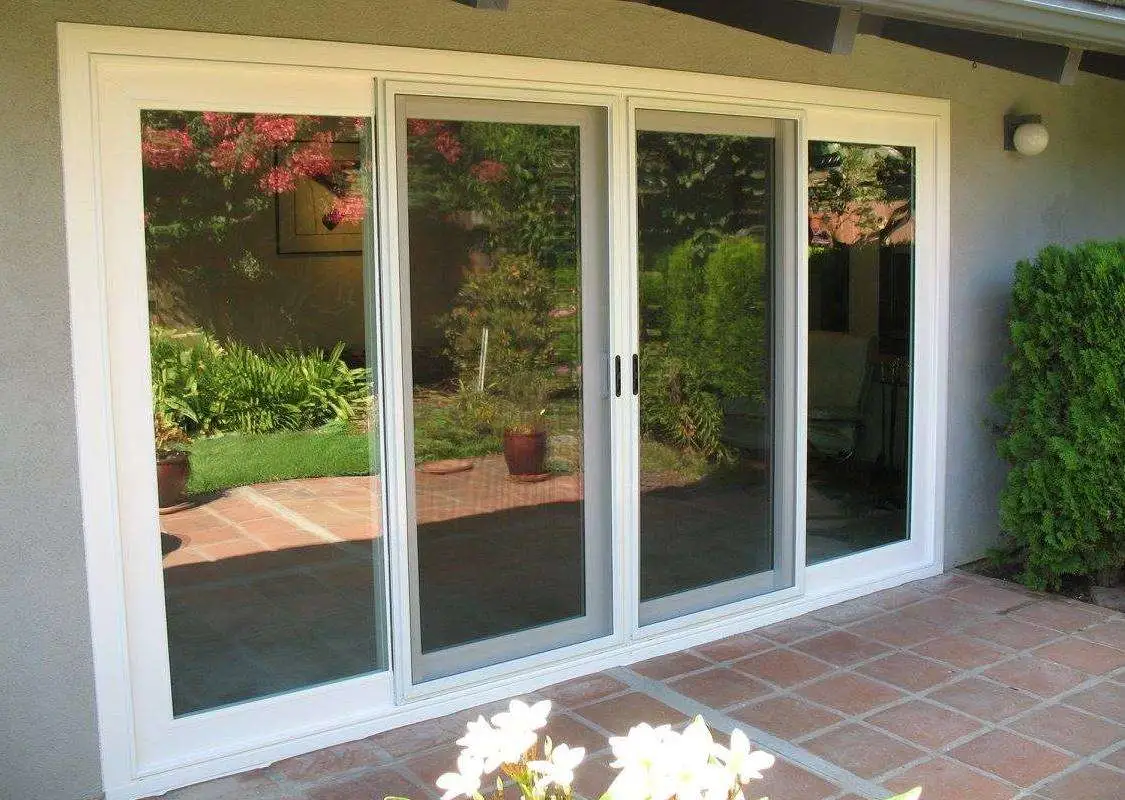 UPVC Profile Door Single Double Tempered Glass Cheap PVC Sliding Door