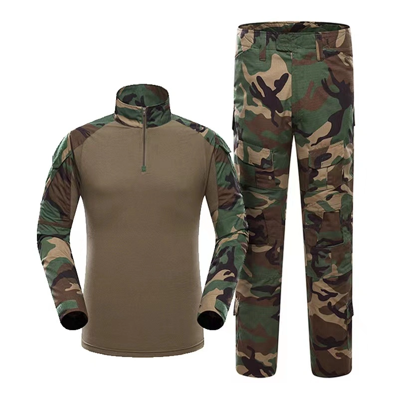 Wholesale/Supplier Combat Tactical Uniform Black Hunting Camouflage Pants Suit Green Forces Suit