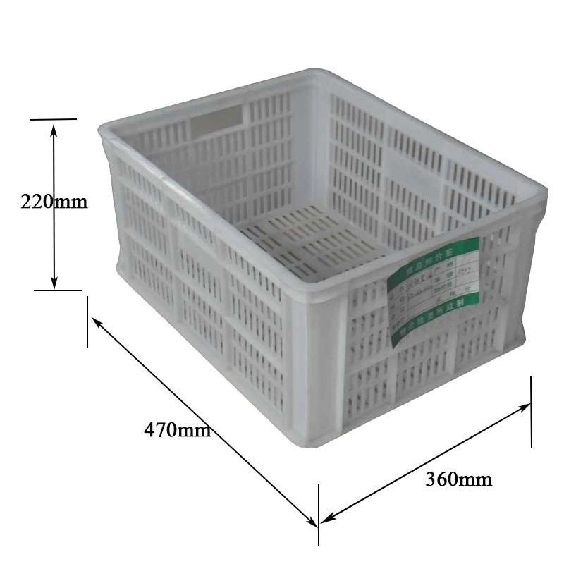 La caja de almacenamiento de plástico logística Busket plástico Caja de volumen de negocios para la casa moviendo