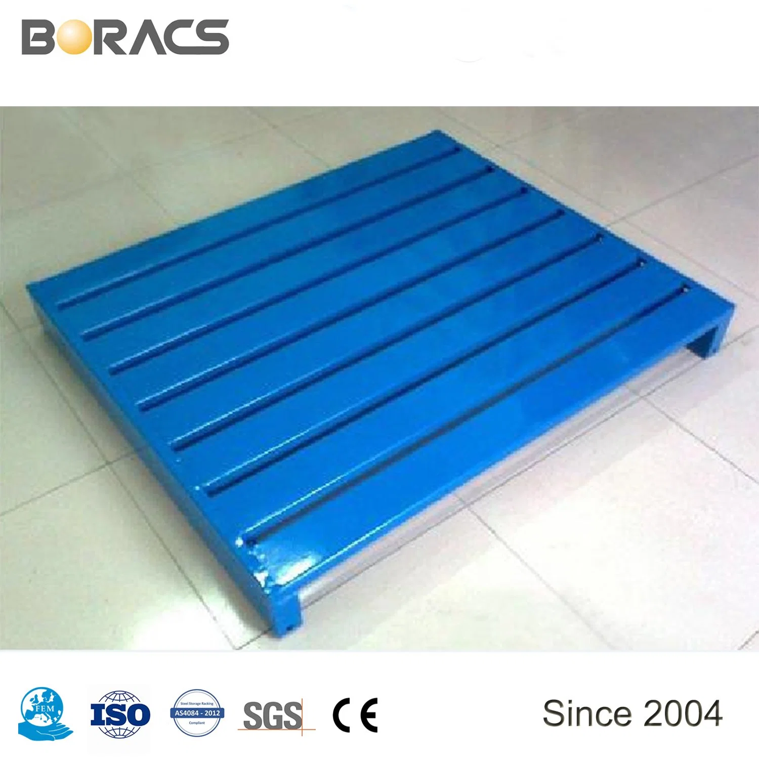 Robuste 4-polige Einstiegstyp und Rack mit einfacher Ausführung Verwenden Sie Standard Durable Single Face Pallet Steel verstärkte Fabrik für Rack Pallet Steel