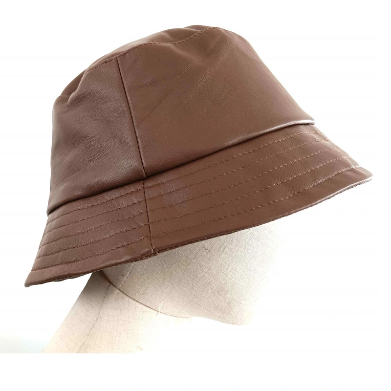 Real Leather Apparel Wholesale Bucket Cap Baseball Snapback Fisherman Hat