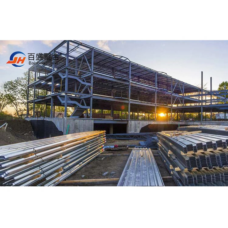 Prefab Construção de estrutura metálica Galpão Construções prefabricadas Estrutura de aço acabados Edifício Constrction