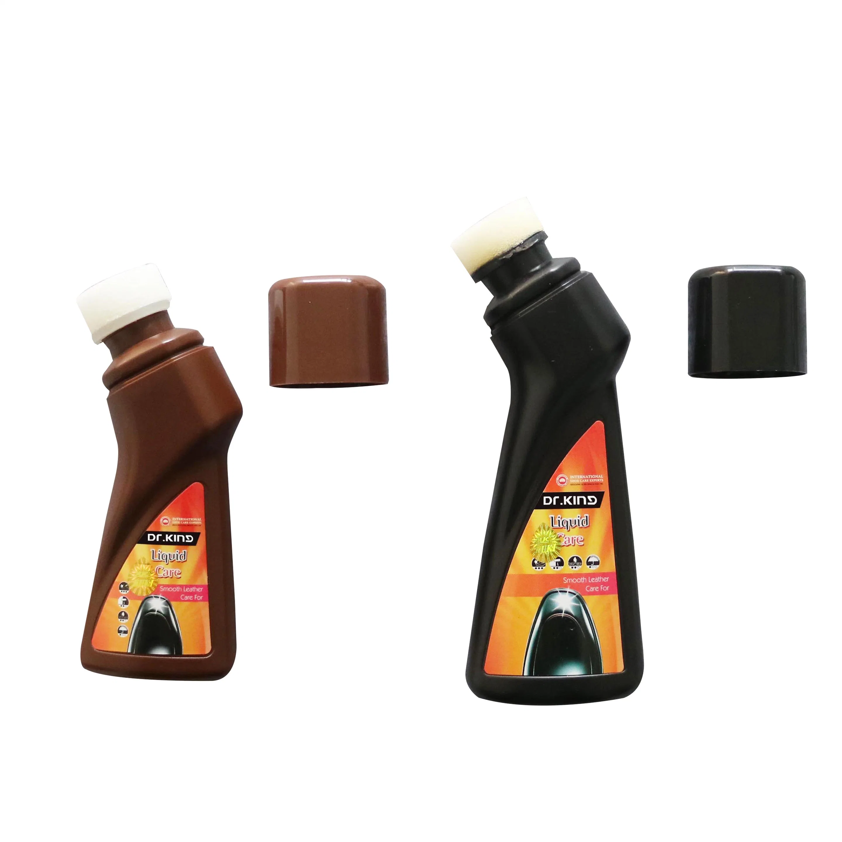 50ml and 75ml Waterproof Shining Shoe Care Brown Color Liquid Shoe Polish