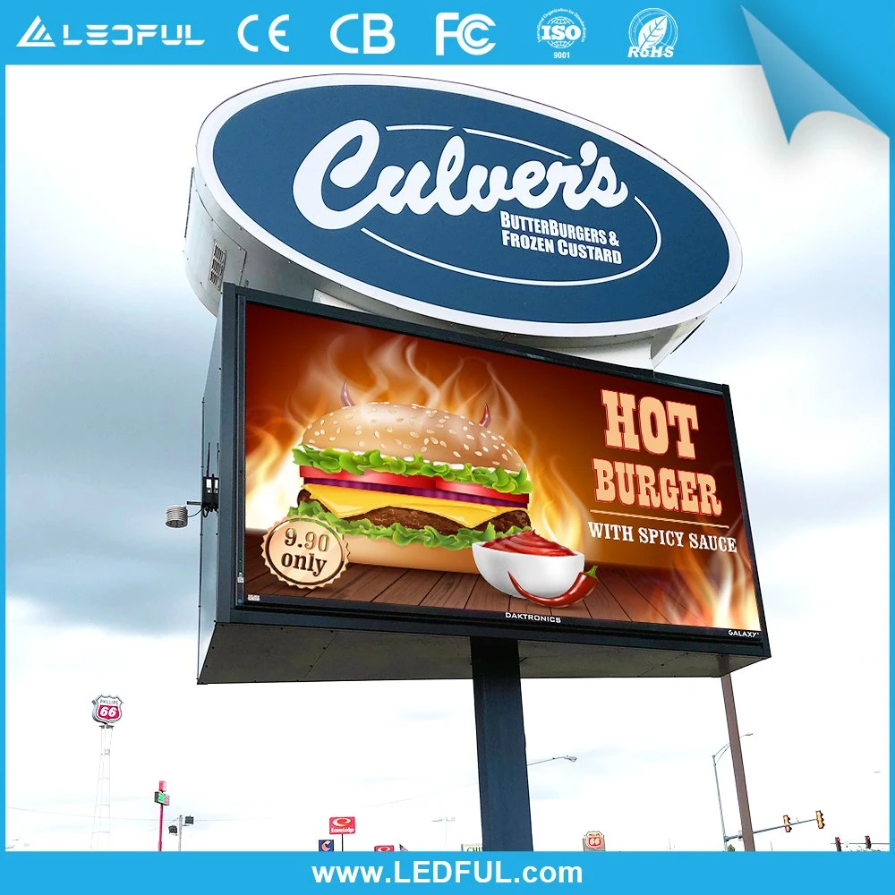 P10 Cabinet Indoor Outdoor LED Display Screen Billboard for Advertising