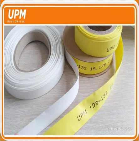 Identification Sleeve RoHS Compliant Heat Shrinkable UV Protection Sleeve 135&ordm; C 2: 1 3: 1 Yellow White Tube