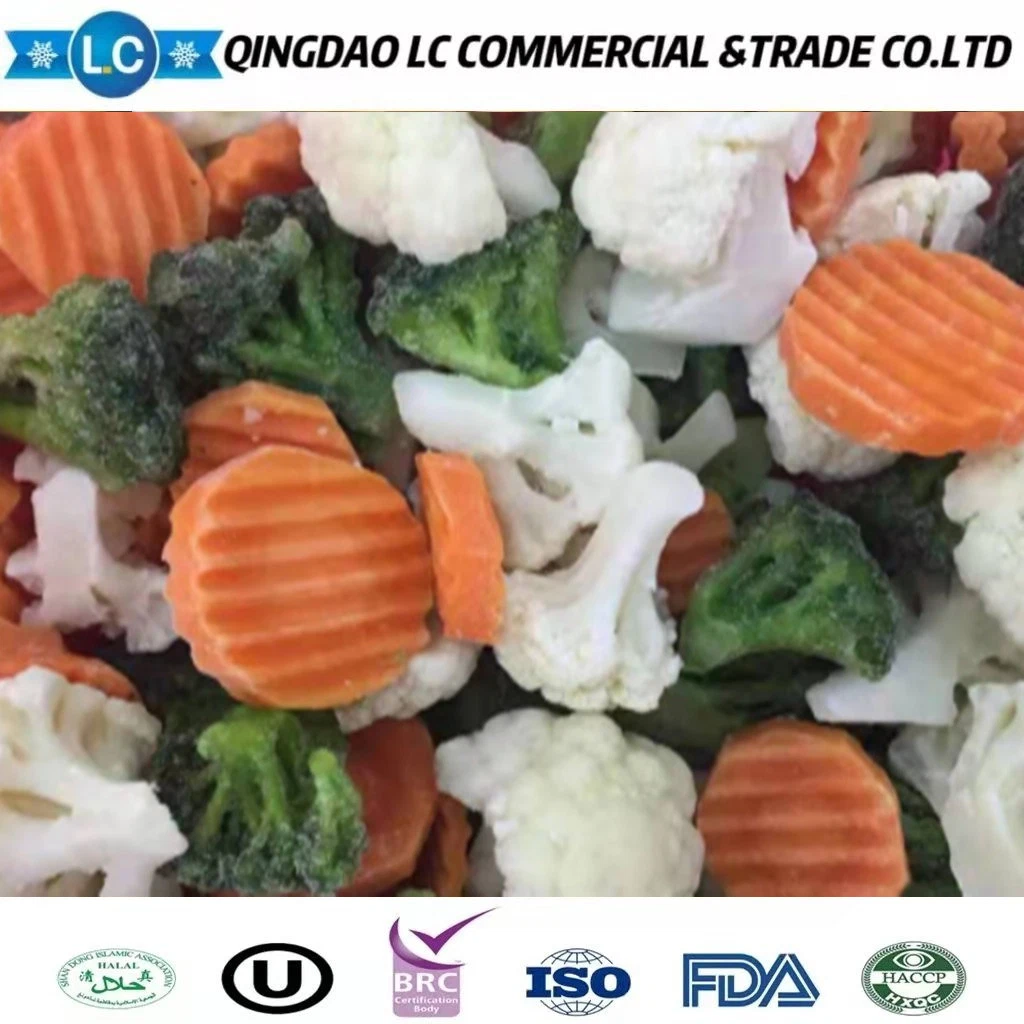 Passed Halal High Quality Bulk Fresh Frozen China Winter Mixed Blend Vegetables