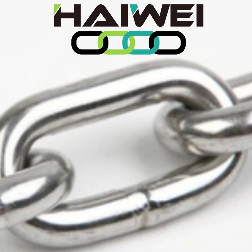 High Test Nacm96 G43 1/4 5/16 3/8 316 Stainless Steel Standard Chain for European Markets