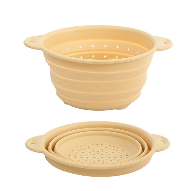 Collapsible Colander Silicone Drain Basket