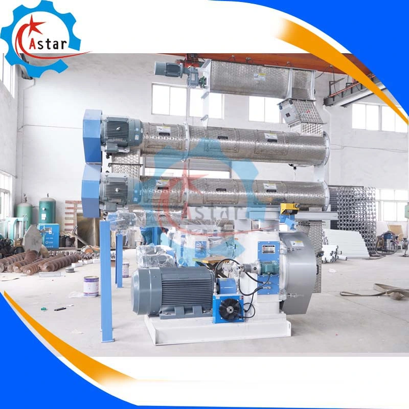 Stainless Steel Ring Die Use Siemen Motor SKF Bearing Animal Feed Chicken Poultry Feed Granulating Machine