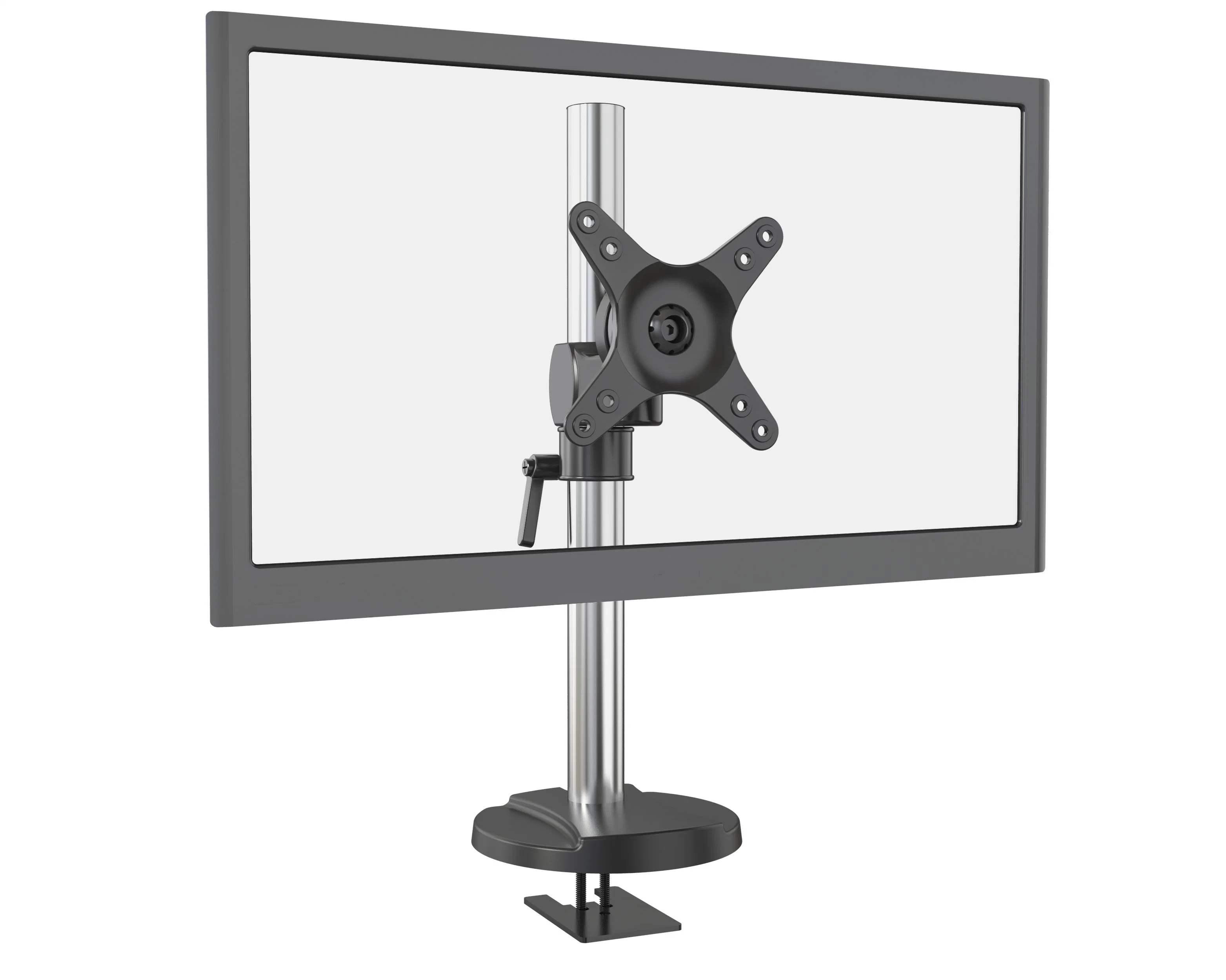 V-Mounts Height Adjustable Single Monitor Full Motion Standing Monitor Desk Arm Mounts Vm-D11