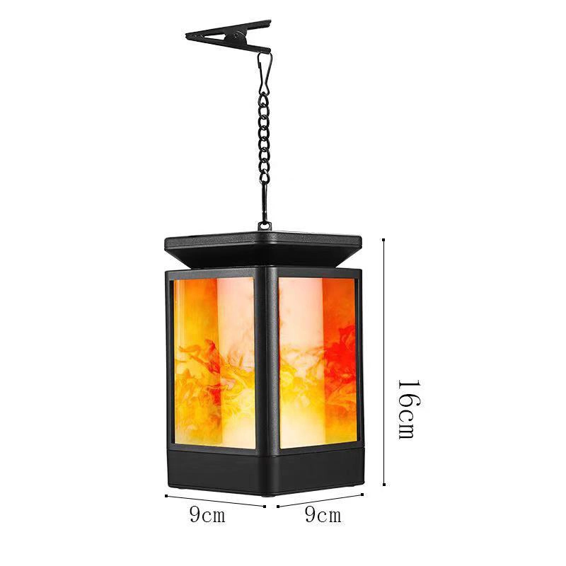 3 Modi Hängelampe mit Flammeneffekt Solar Outdoor Flame Laterne Wyz15231