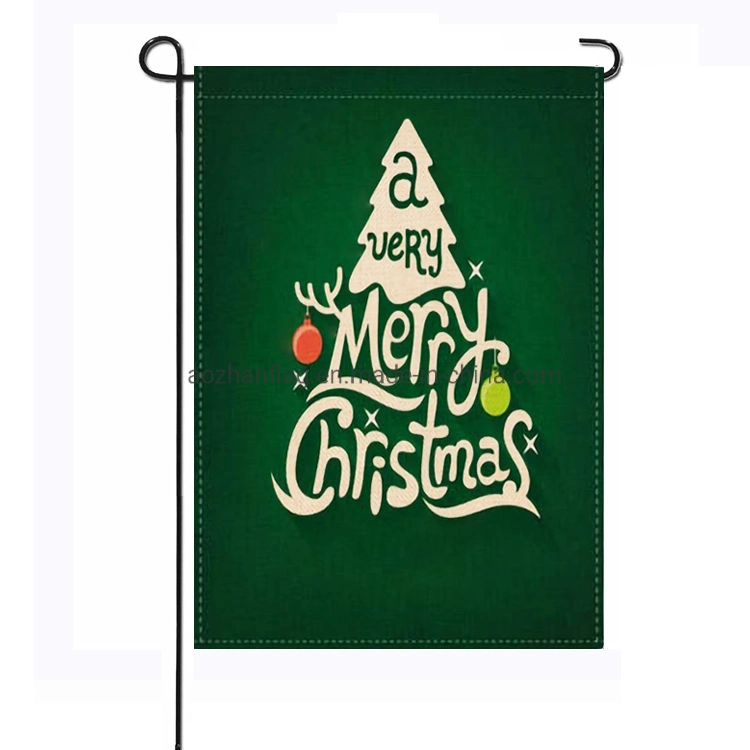 Atacado Custom Warm Wishes Snowman Jardim Natal inverno Halloween Yard Bandeira