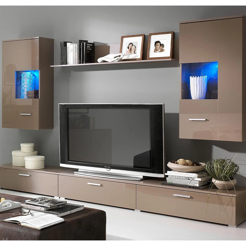 Italienische Stil Wohnzimmer Möbel MDF Schrank Sinter Stein Tisch TV-Standfuß oben