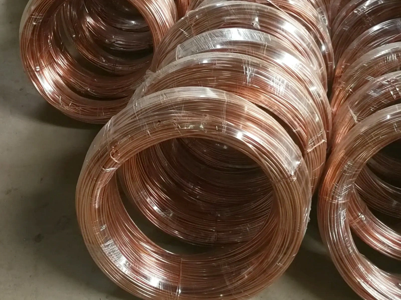 High Purity Cooper Wire Coil Best Copper Price ASTM B Standard Copper Clad Steel Enameled Wire Cable Refrigerator