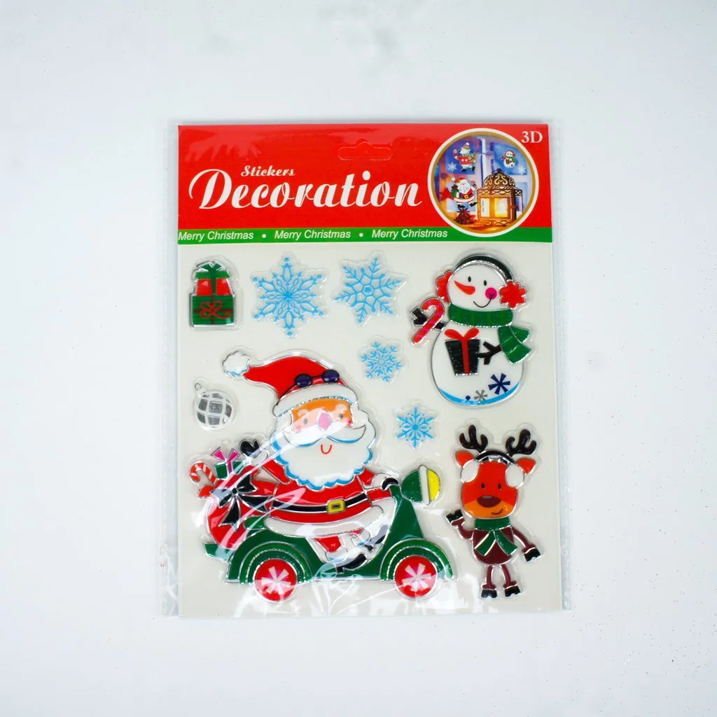 New Design Electrostatic Snowman Cling Decoration Christmas Window Sticker47