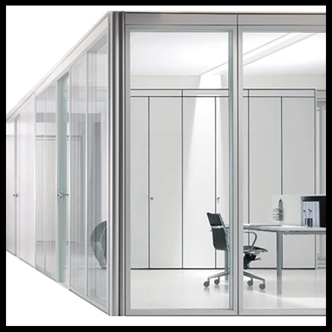 Fábrica Atacado Partition Glass Wall System moderno Insonorização mobiliário de escritório