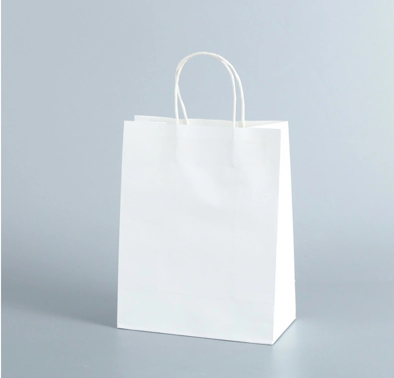 Eco-Friendly Promotional Printed Logo Brown Kraft Paper Shopping Bag