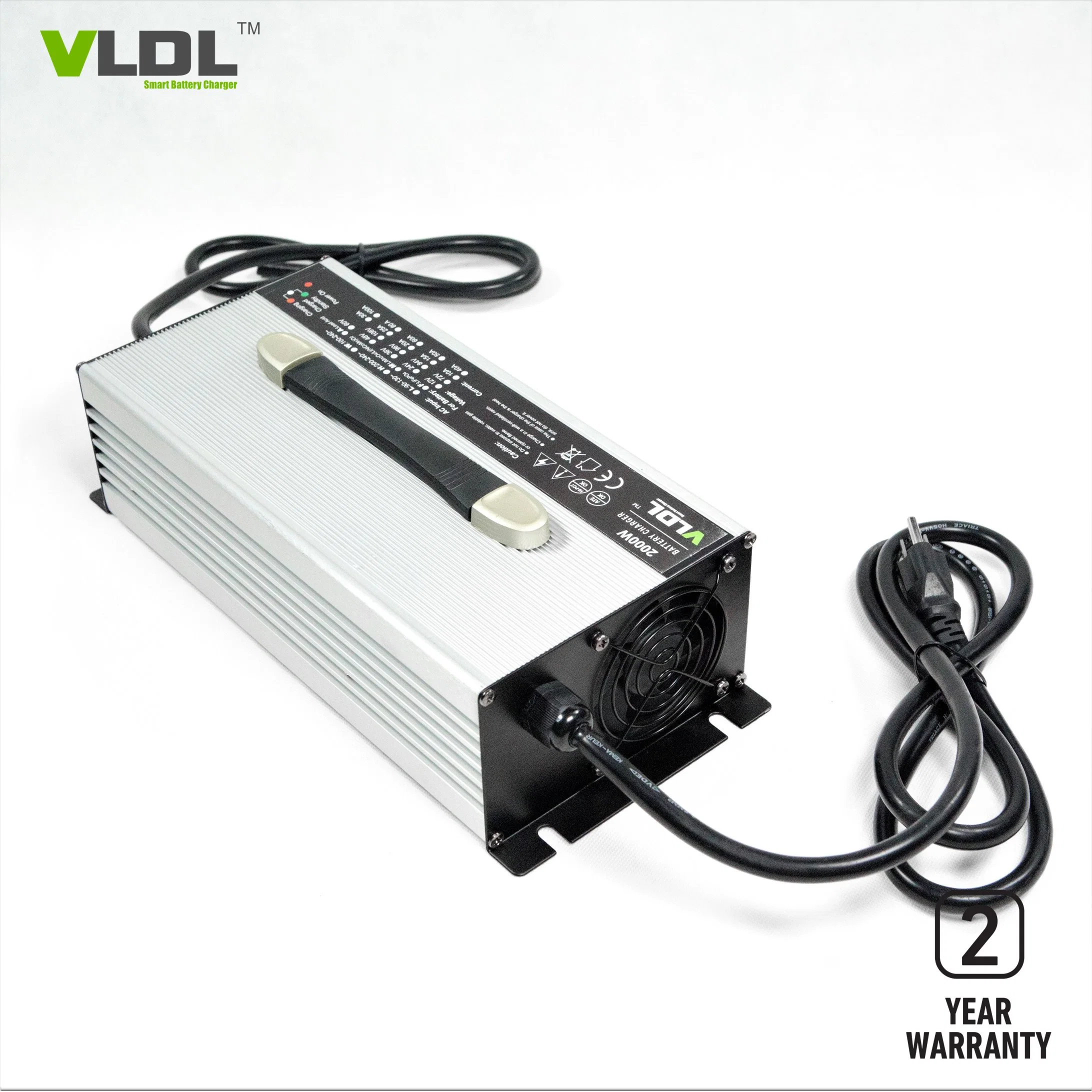 24V 60a/de litio-ion LiFePO4/cargador de batería de polímero de litio de 2000W de potencia de salida