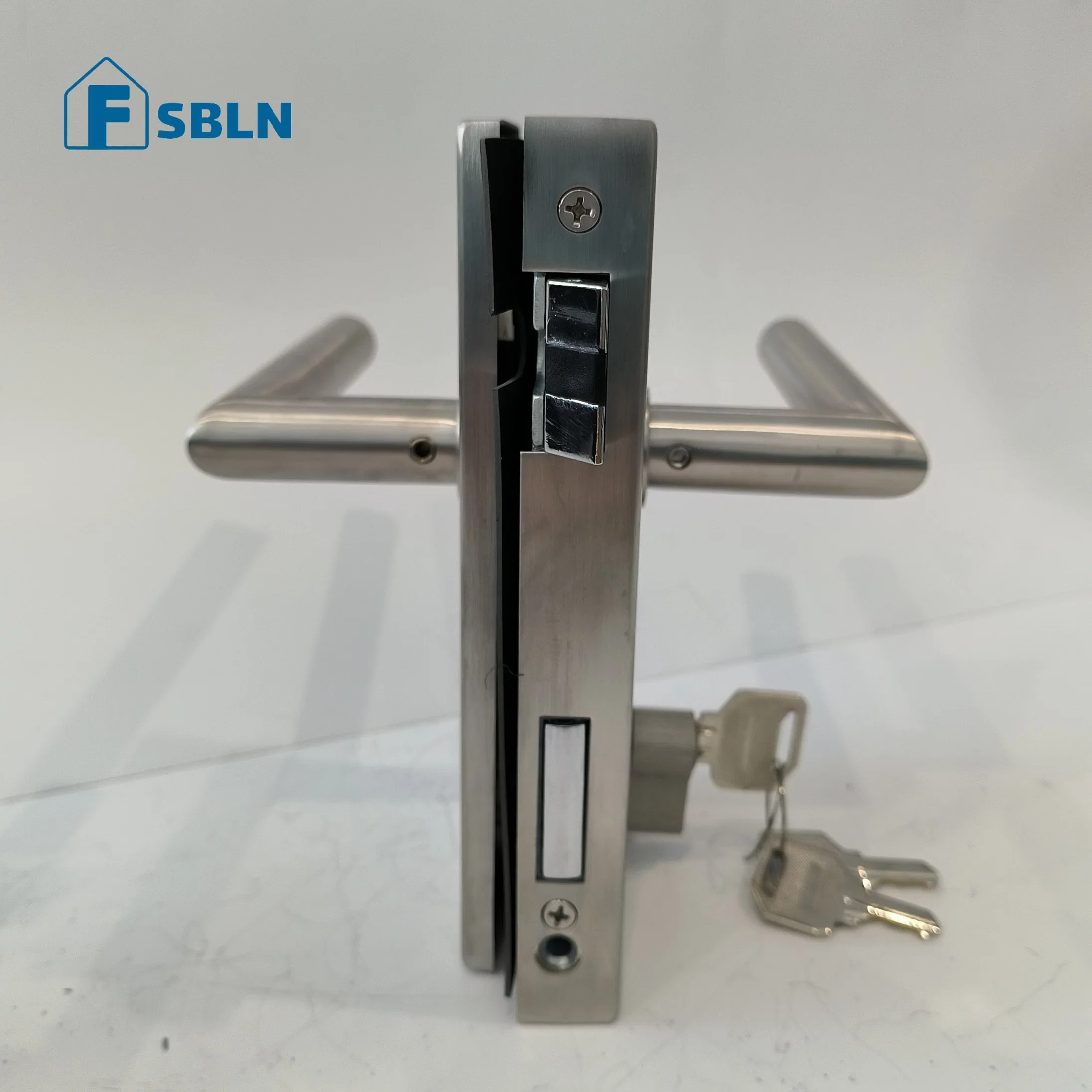 Bln Zinc Glass Door Lock with Glass Lever Handle