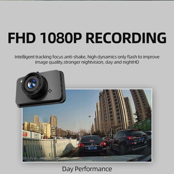 3.5"Car DVR HD 1080P Car Black Box Dual Lens Car Dash Camera Dash Cam Front and Rear Dual Camera Dashcam