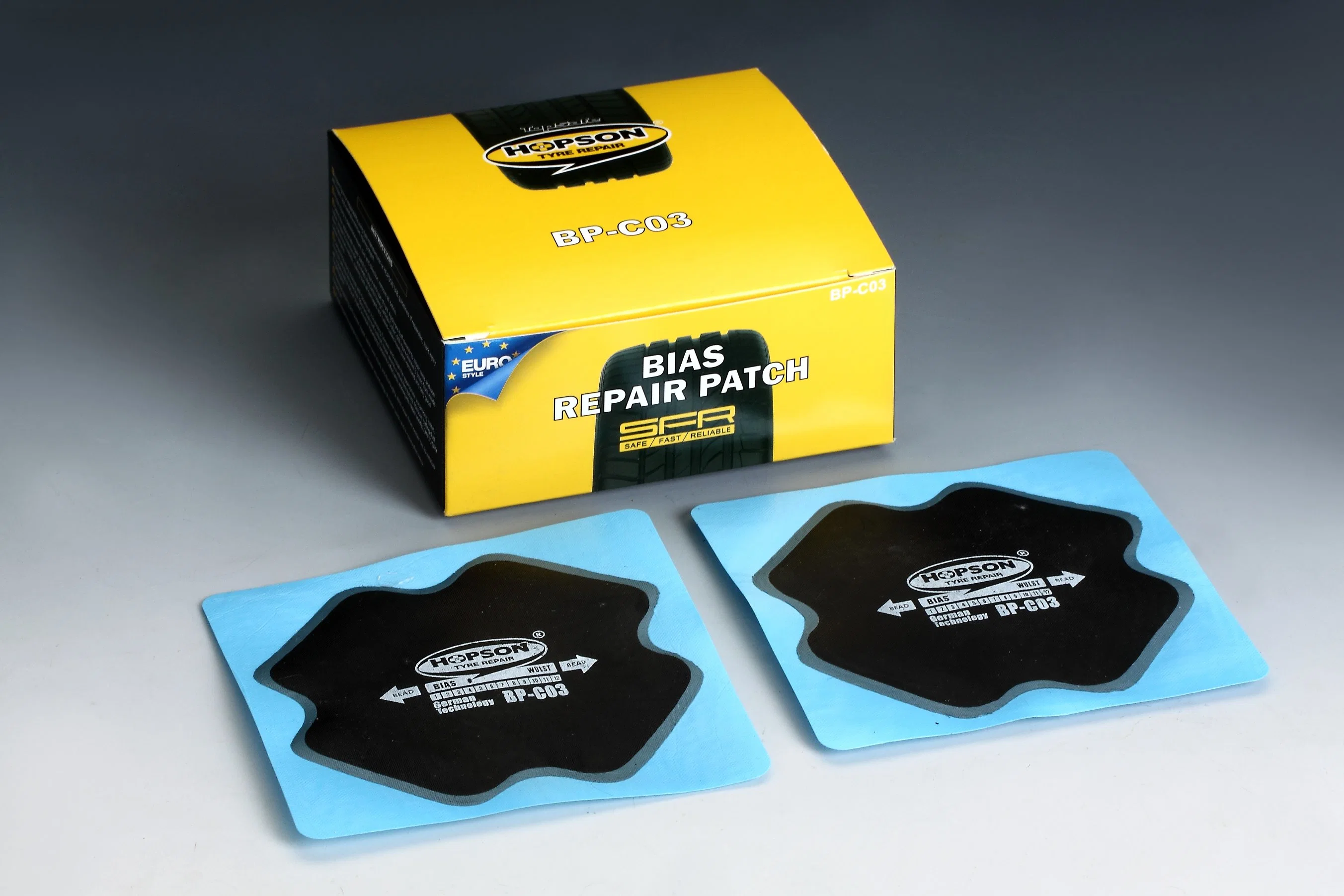 Euro Type Natural Rubber Radial Tyre Repair Cold Tubeless Patch