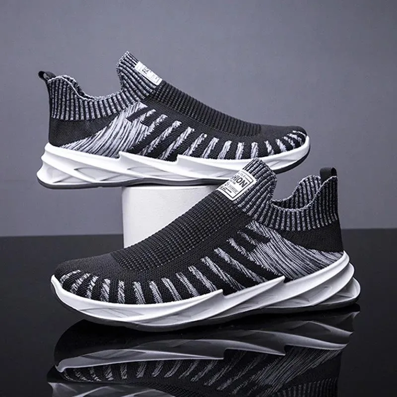 Breathable Custom Design Mens Fitness Sneakers Non-Slip Daily Leisure Shoes for Men