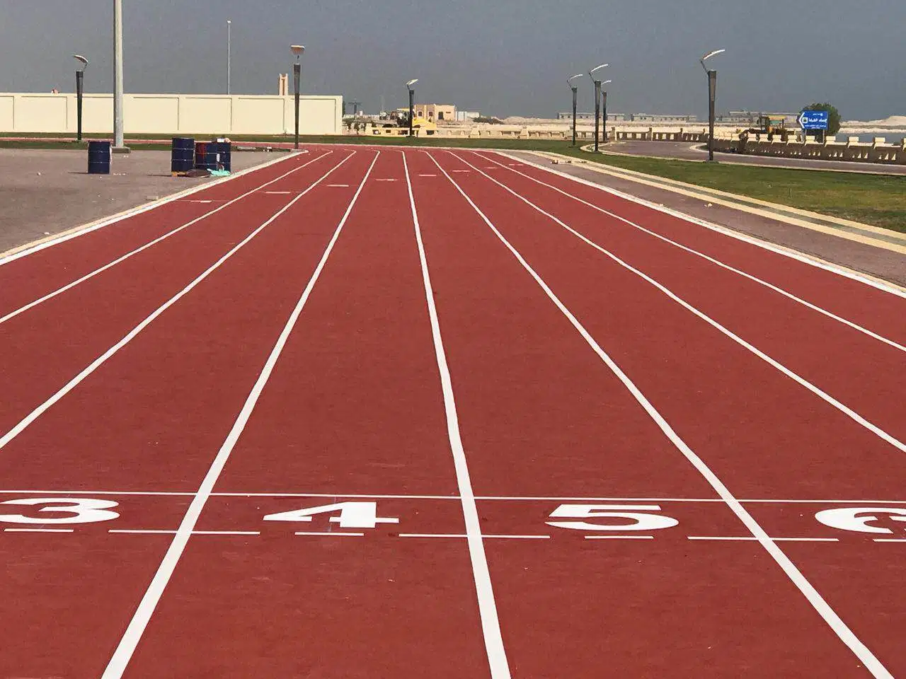 Fabricante profesional certificado por SGS, IAAF 400 metros de material de pista estándar de pista prefabricados