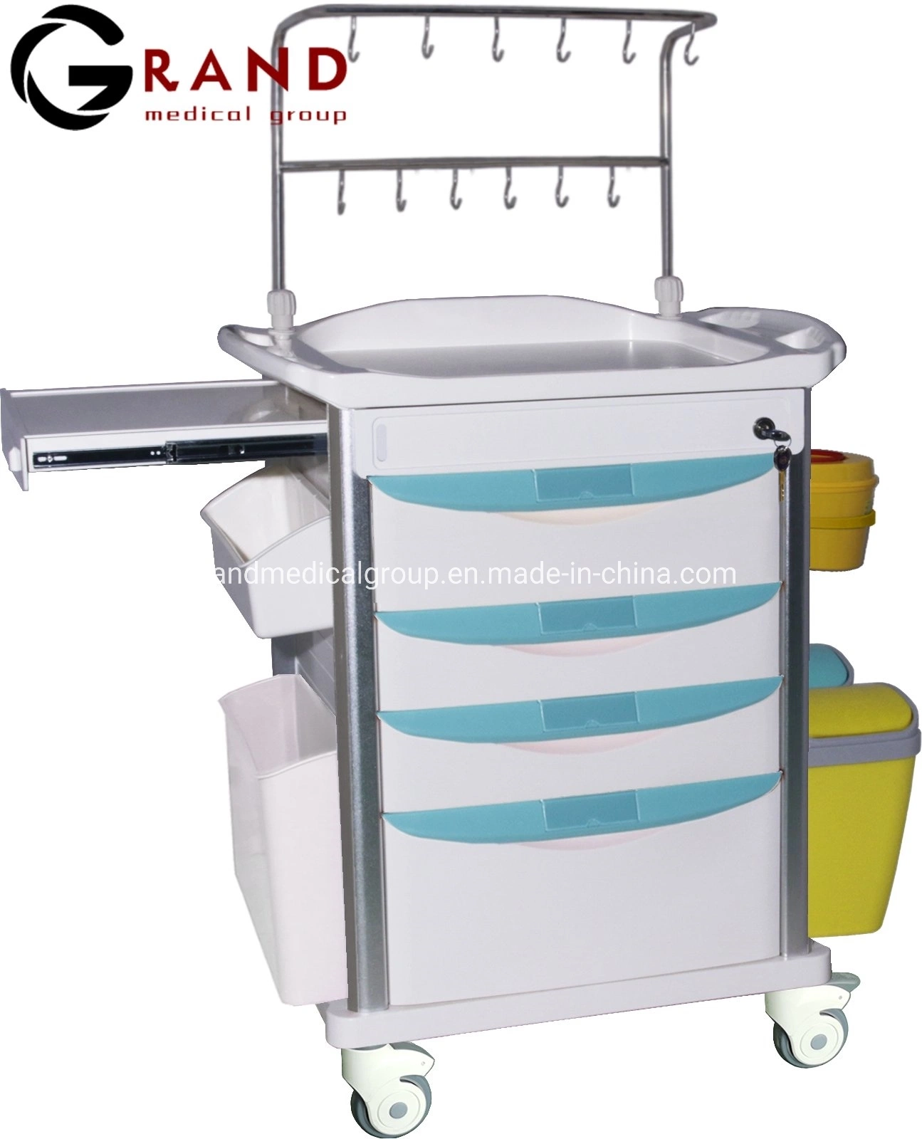 Medical Cart Medical Trolley Surgical Trolley with Drawers High quality/High cost performance Hospital Trolley Medical Use ABS Infusion Trolley Cart