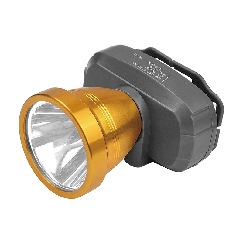 Cordón de la batería de litio recargable - Montado LED faro alto - 1W con el brillo de la gama larga - Luces intermitentes de luz de la pesca