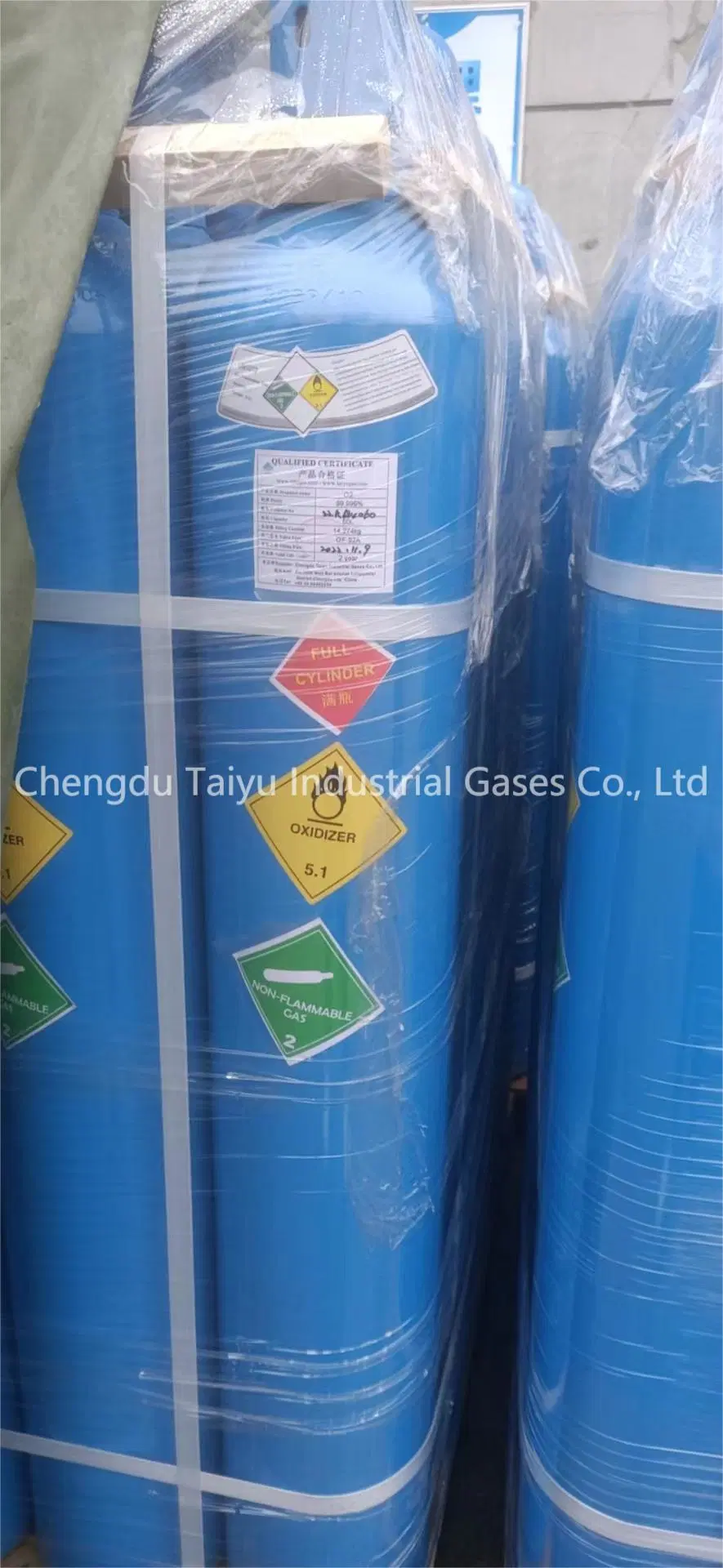 Best Price High Purity 99.999% O2 Gas 5n Grade Compressed Oxygen Gas in Stock Oxygen Cylinder