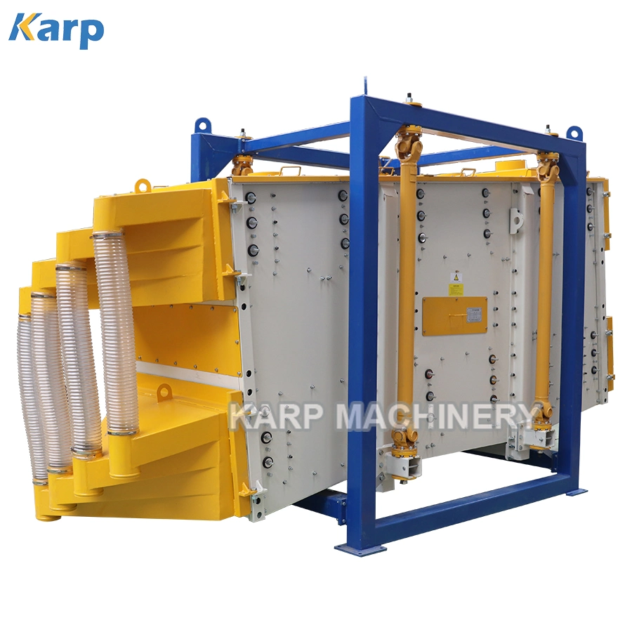 Square Vibrating Screen Frac Sand High Capacity Oil Field Gyratory Sifter