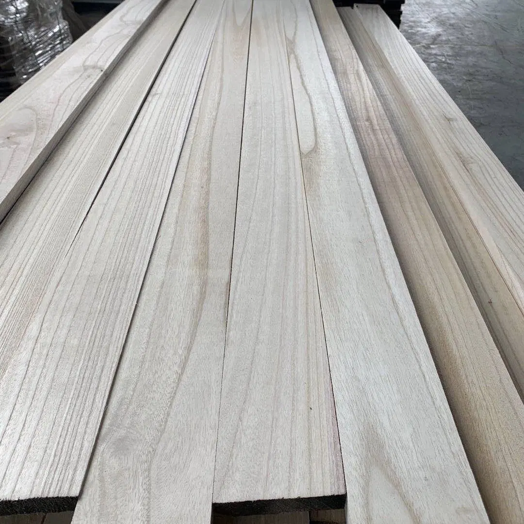 S4s del Panel de Madera de Paulownia Strip madera para los productos de madera