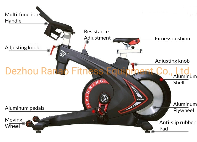 Customize Logo New Design Commercial Exercise Bike Magnetic Heavy Spinning Bike for Gym