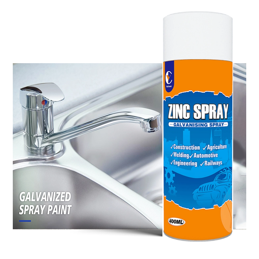 Zinc Cold Galvanizing Aerosol Silver Zinc Spray Paint for Metal