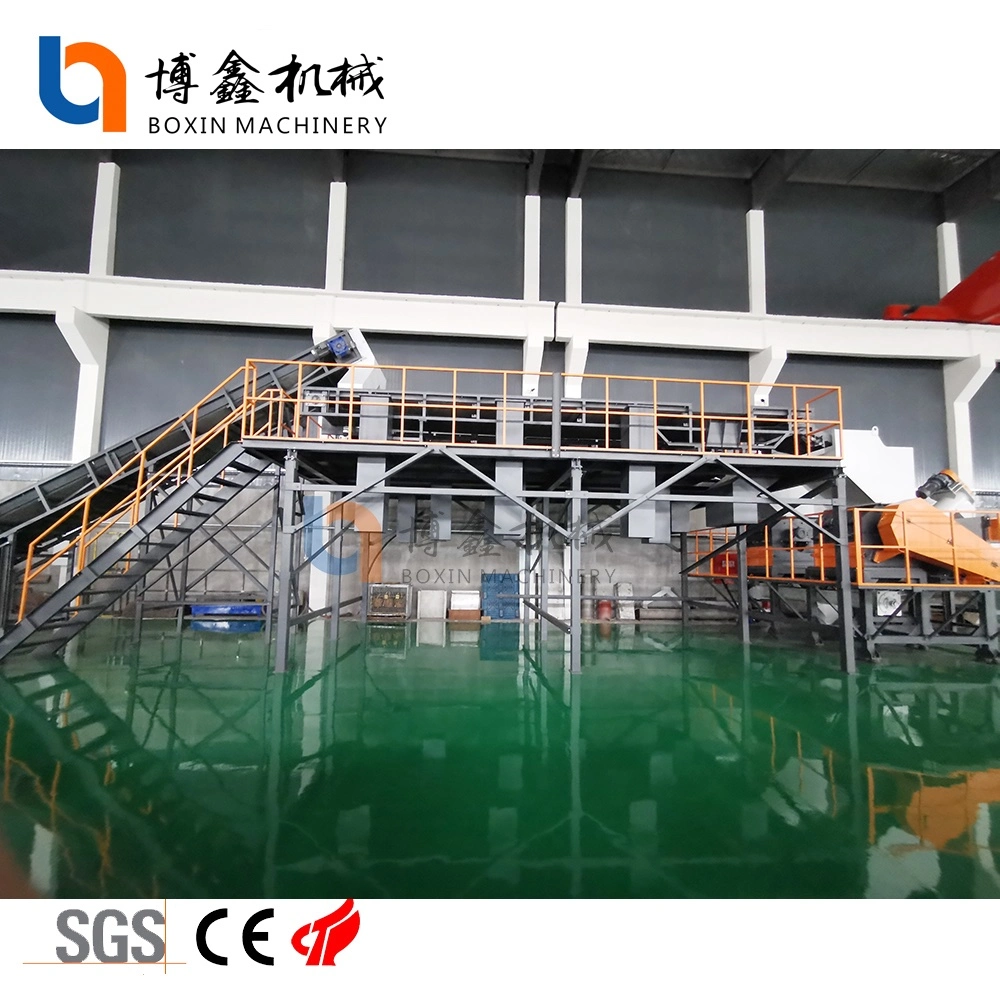 Plastic Pet Crusher Granulator Washing and Recycling Recycling Line Pet Flakes Hot Washing Line