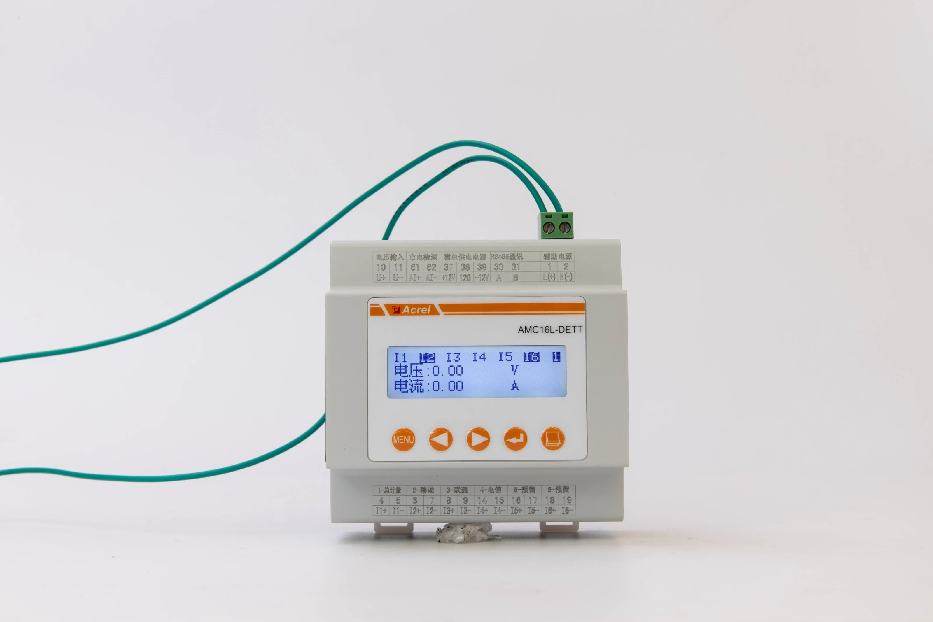 6 Canales de Medidor de Energía DC para base de Telecomunicaciones móviles Estación con sensor Hall RS485 Comunicación