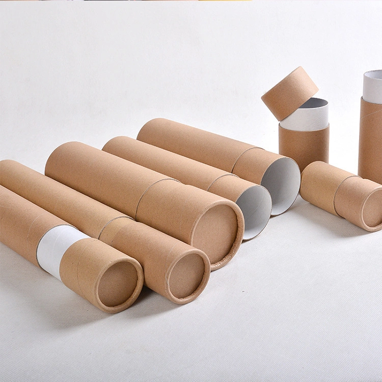 Commerce de gros fabricants de boîtes de Tube en papier cadeau papier Emballage Alimentaire boîtes de thé Boîte ronde d'emballage des tubes de papier