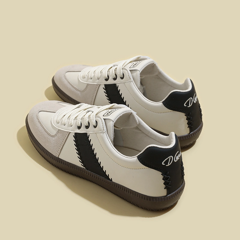 Akzeptieren OEM Design Logo Retro Japanisch-Stil Casual Walking White Schuhe