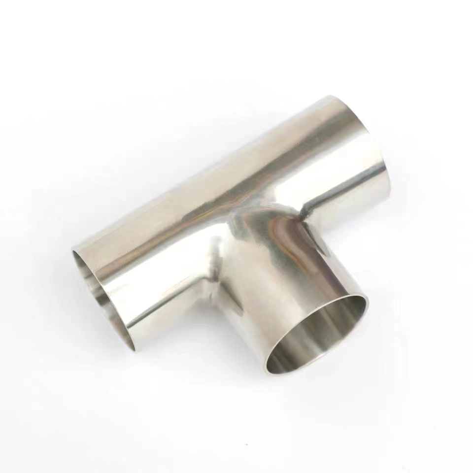 SUS304 Stainless Steel Butt-Welded Tee Y Shape Steel Tee Pipe Fittings