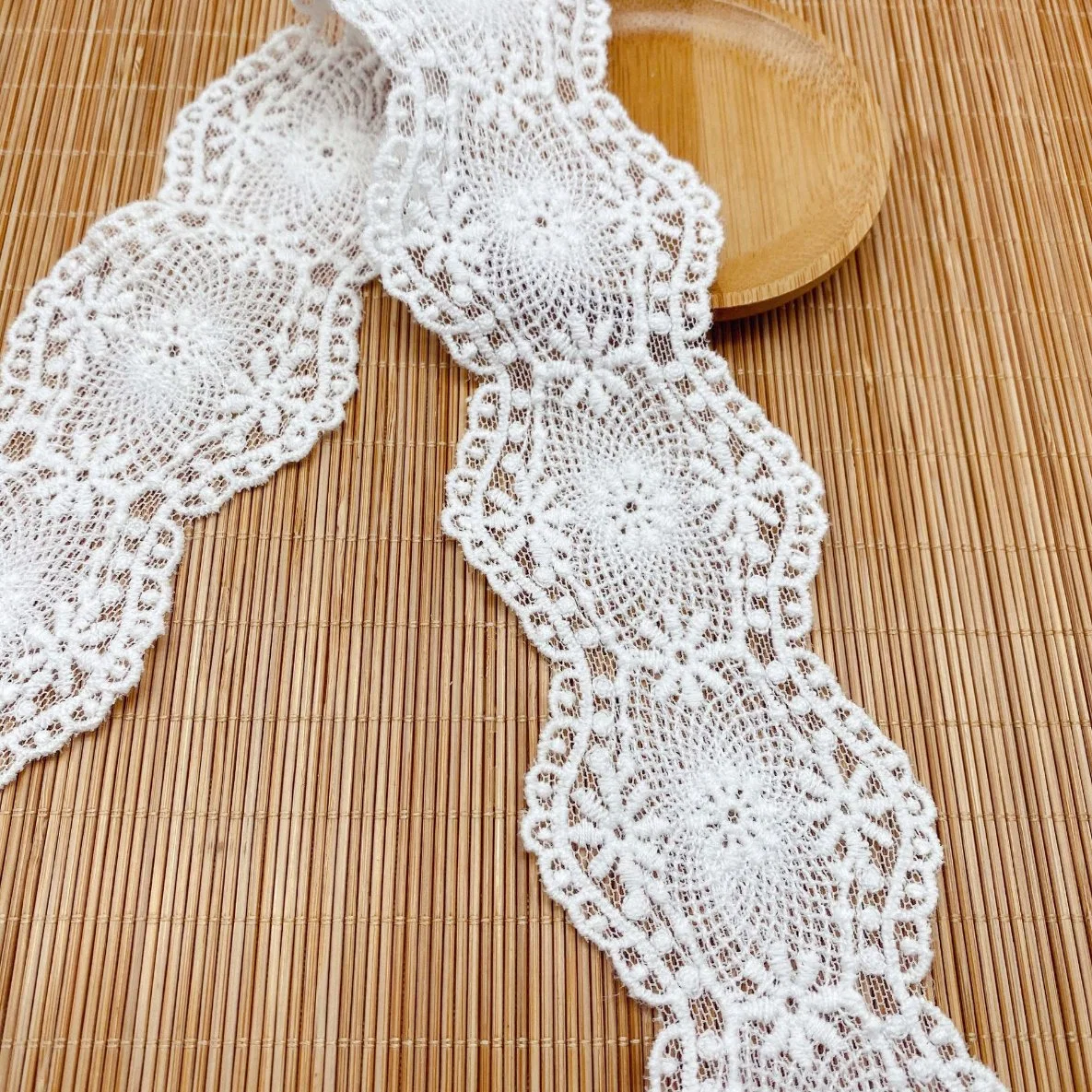 Lace Cotton Lace Home Soft Decoration Double Mesh Yarn Bar Code Flower Embroidery