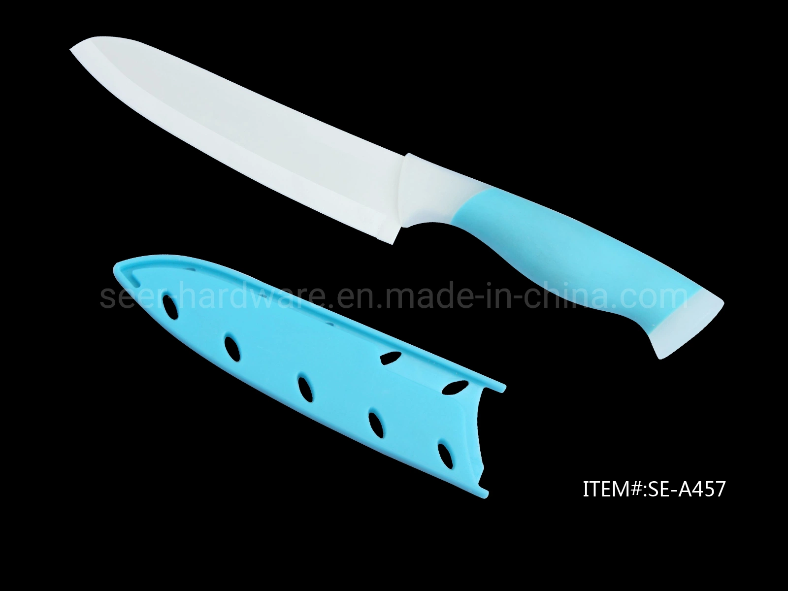 Good Quality Ceramic Knife, Kitchen Knife, Utility Knife with TPR Handle (SE-A457)