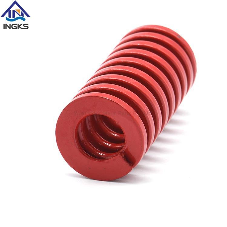 Red Medium Load ISO JIS Standard Compression Flat Coil Mold Die Spring for Stamping