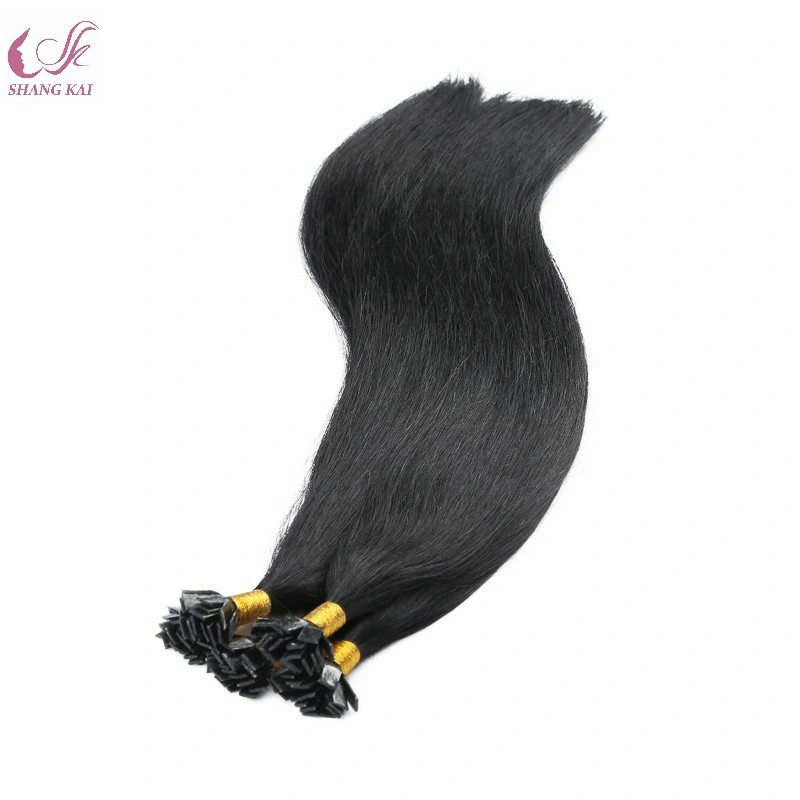 2020 Hot Sale Human Virgin Brazilian Keratin Flat Tip Hair Extensions